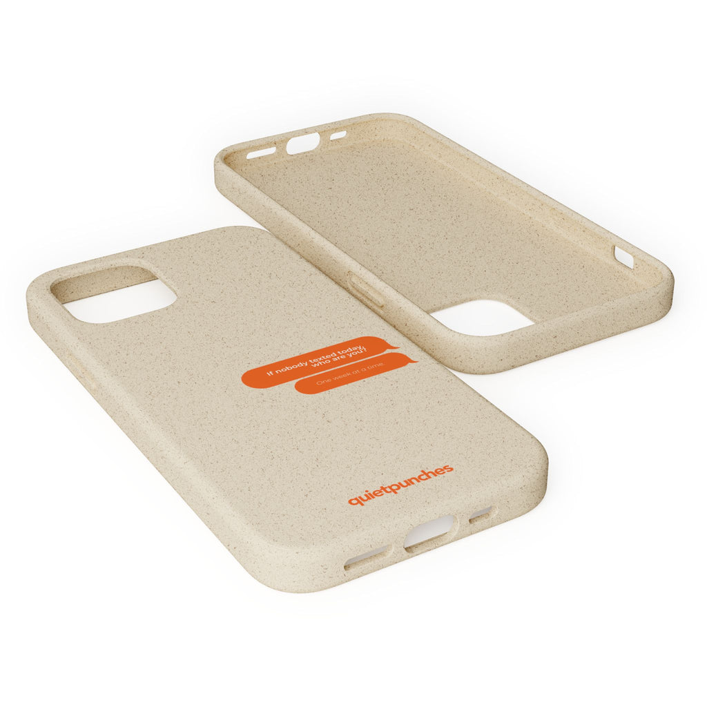 Biodegradable phone case | neutral speckled eco case