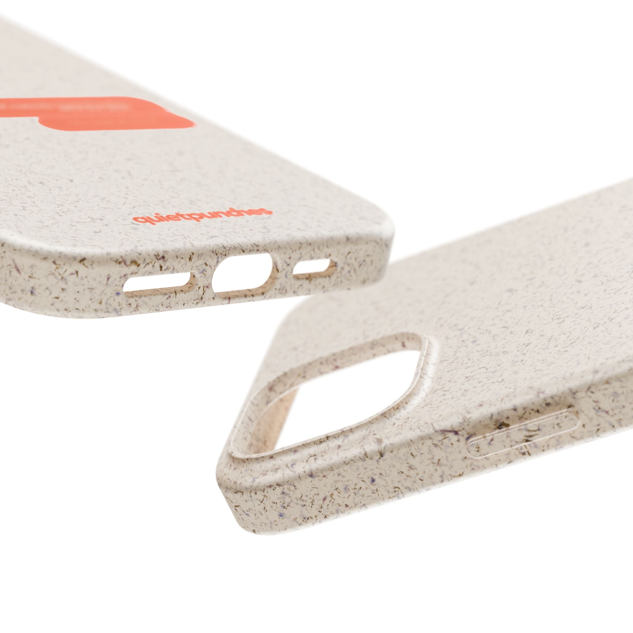 Biodegradable phone case | neutral speckled eco case