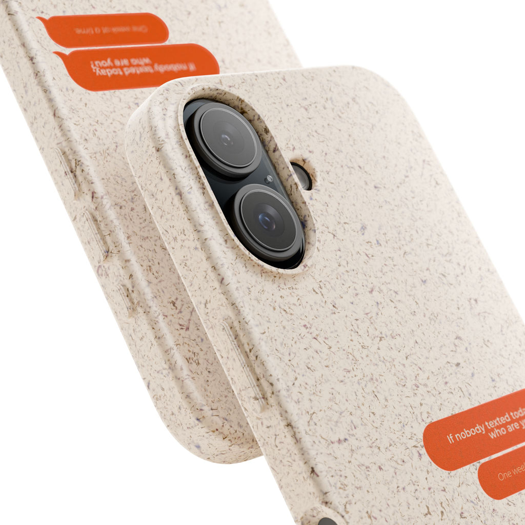 Biodegradable phone case | neutral speckled eco case