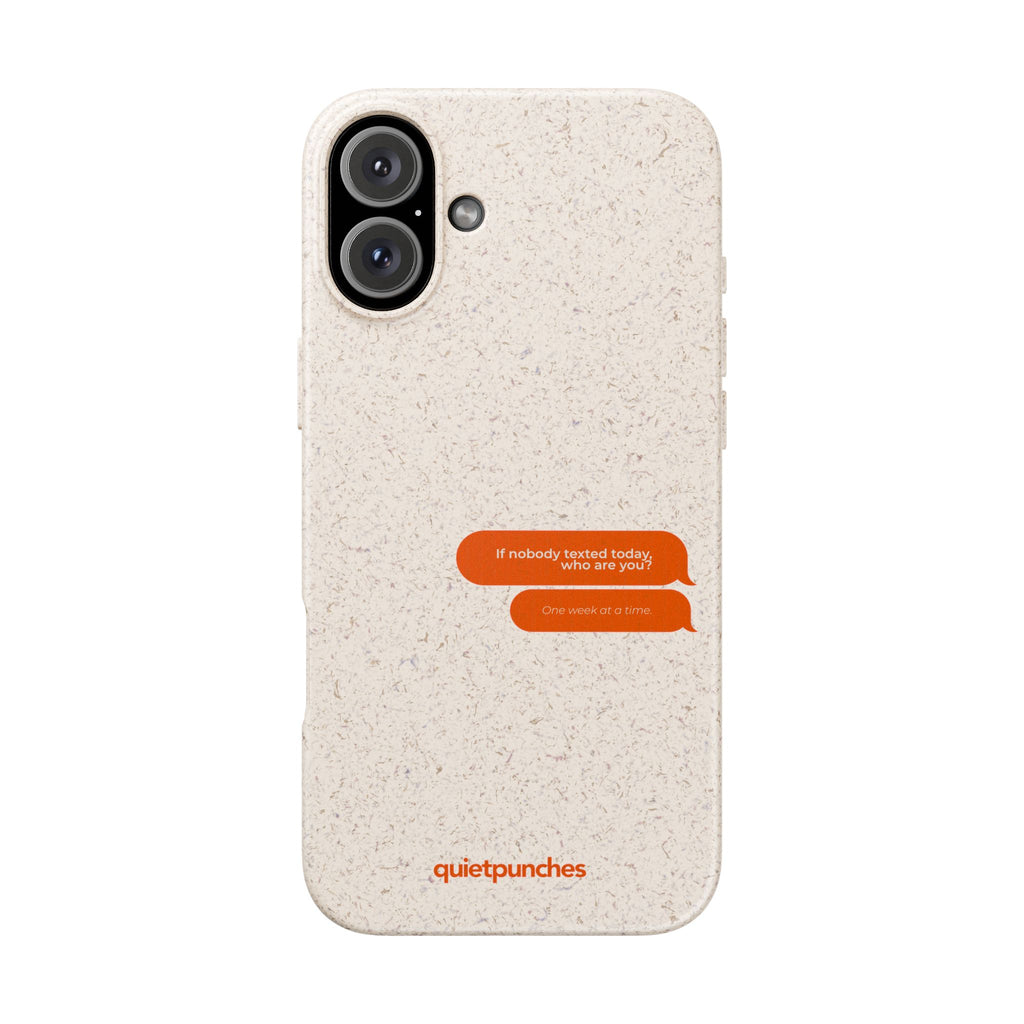 Biodegradable phone case | neutral speckled eco case