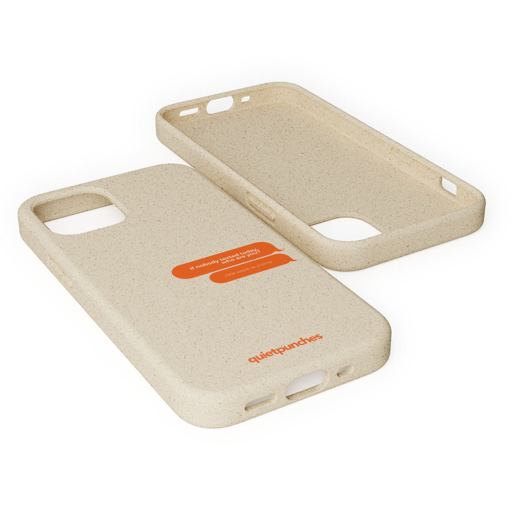 Biodegradable phone case | neutral speckled eco case