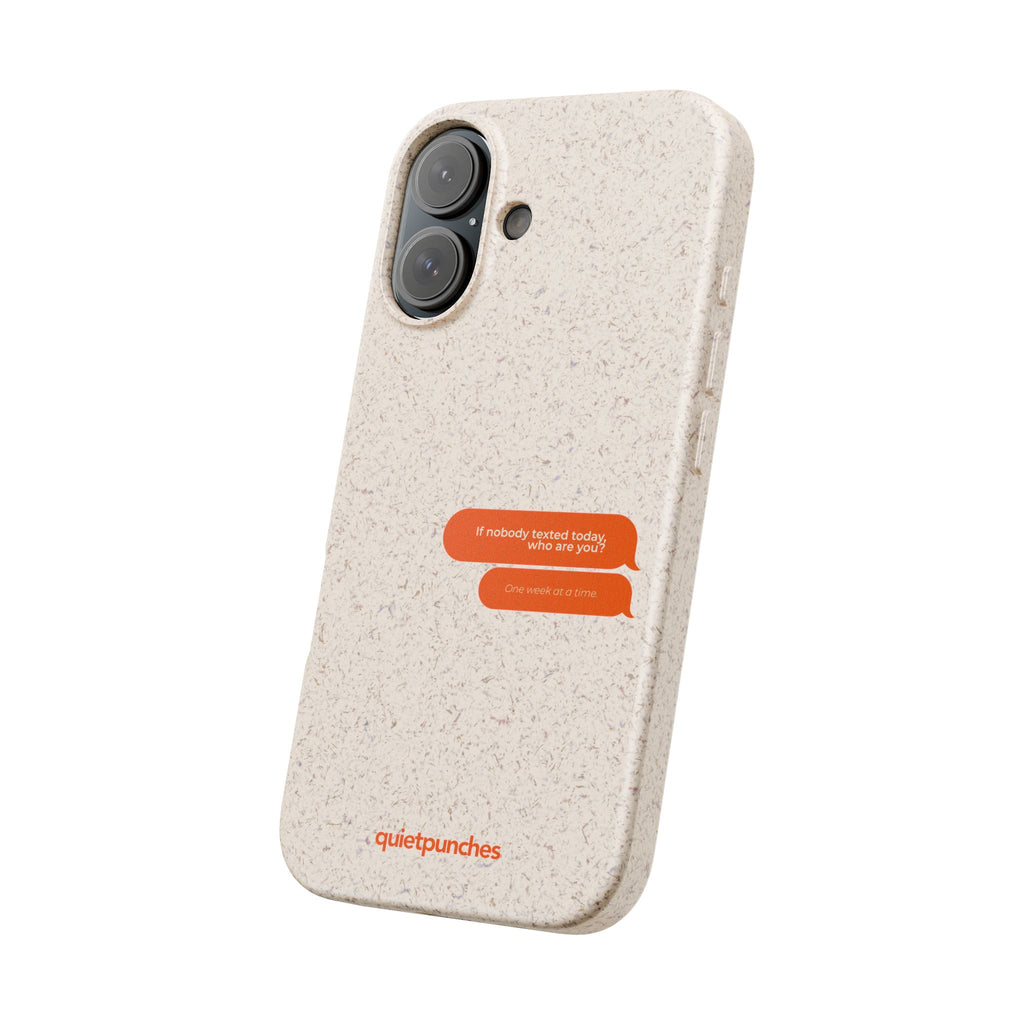 Biodegradable phone case | neutral speckled eco case