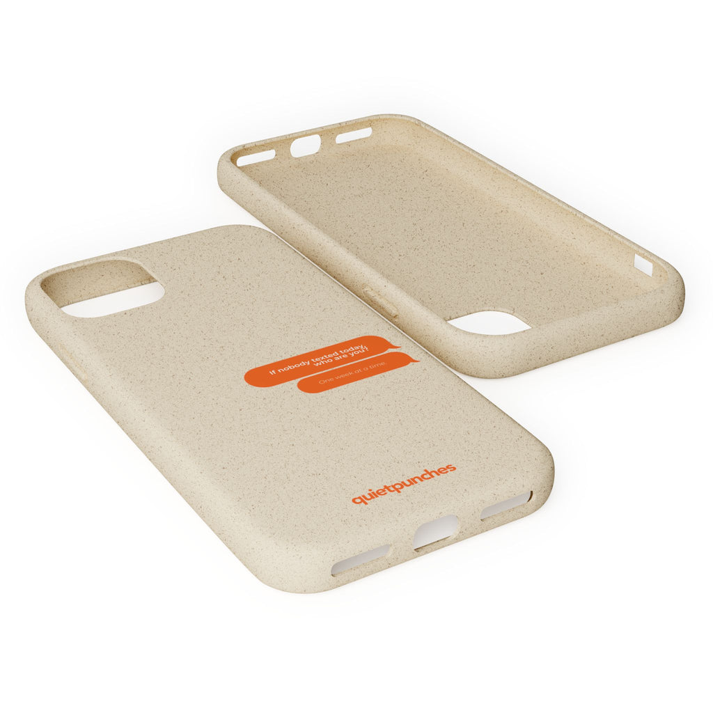 Biodegradable phone case | neutral speckled eco case
