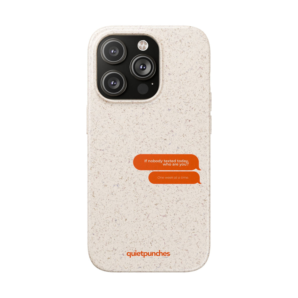 Biodegradable phone case | neutral speckled eco case