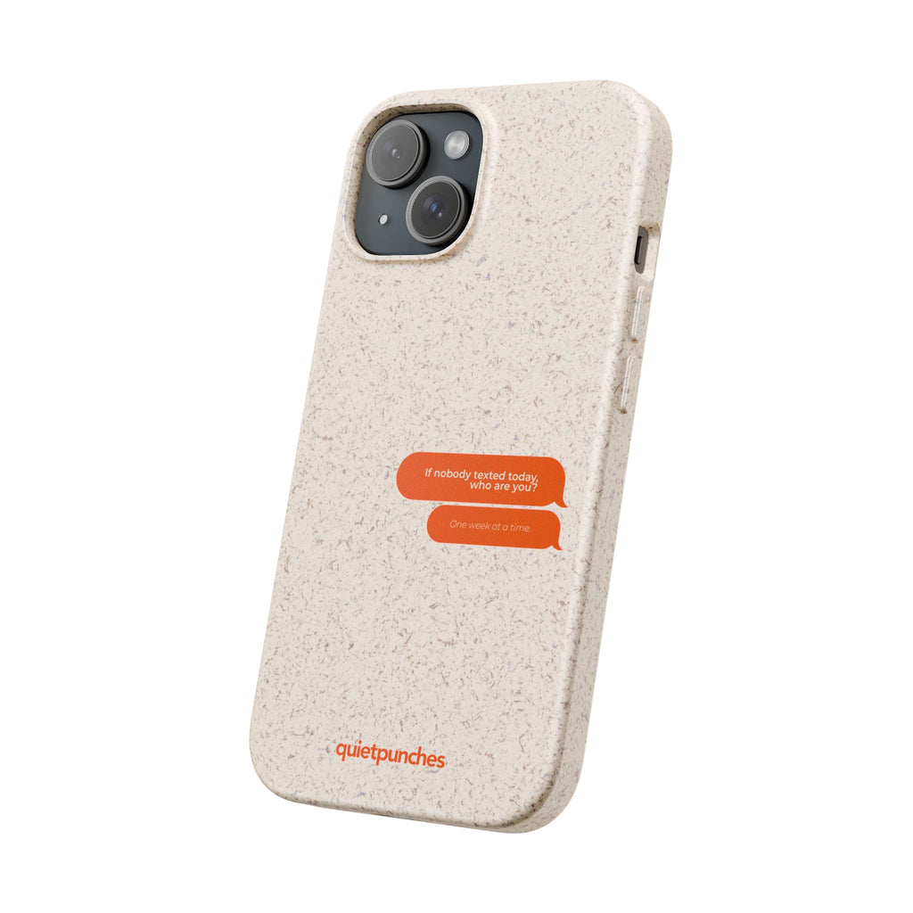 Biodegradable phone case | neutral speckled eco case