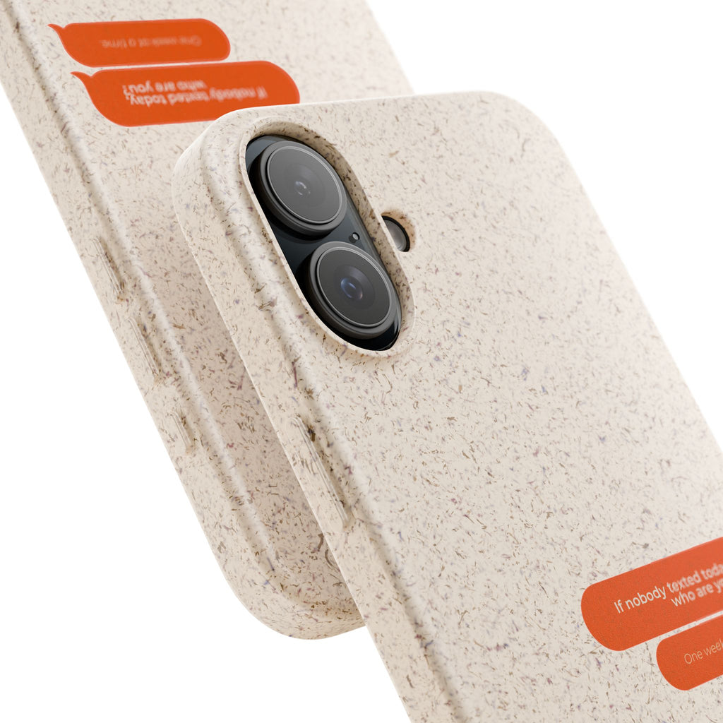 Biodegradable phone case | neutral speckled eco case