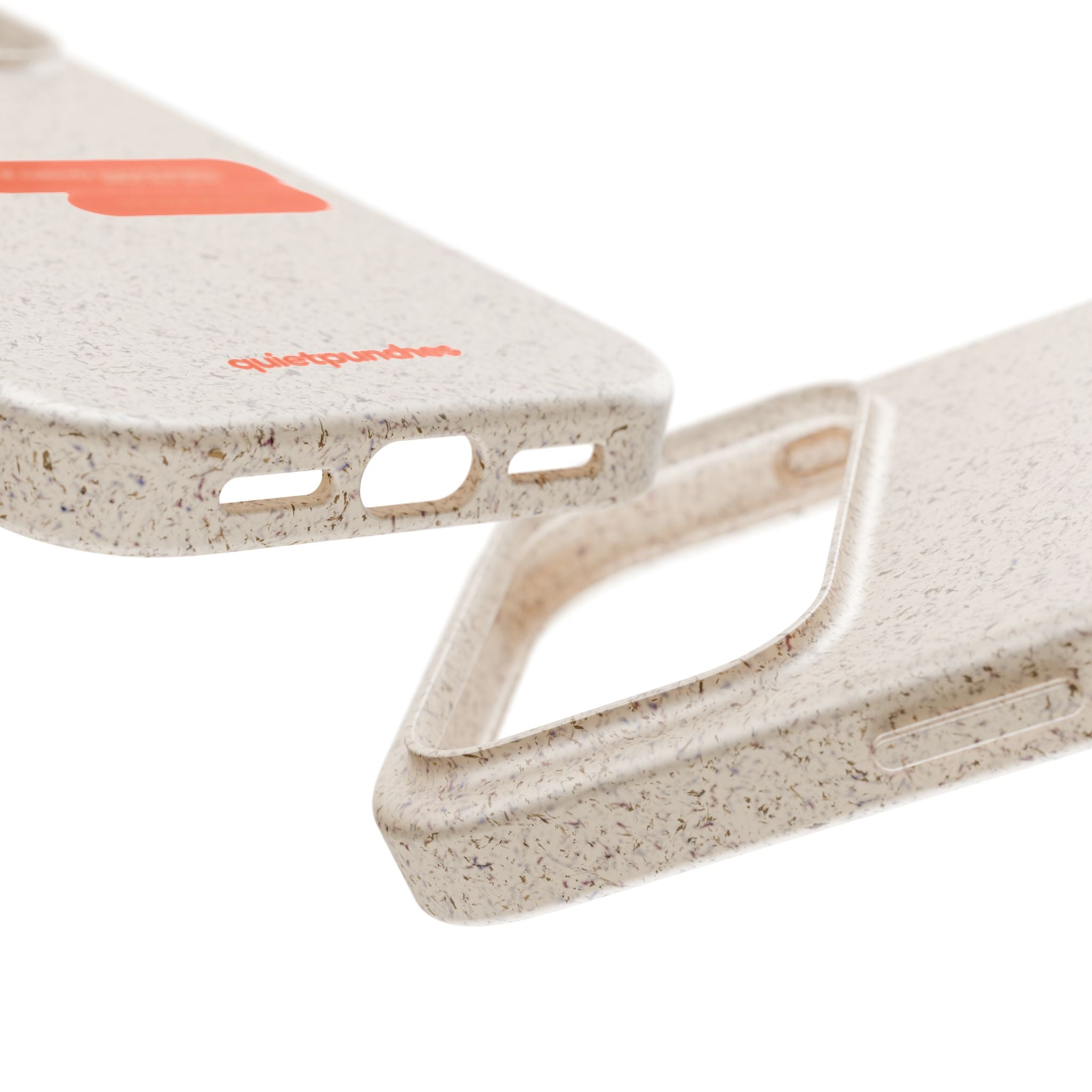 Biodegradable phone case | neutral speckled eco case