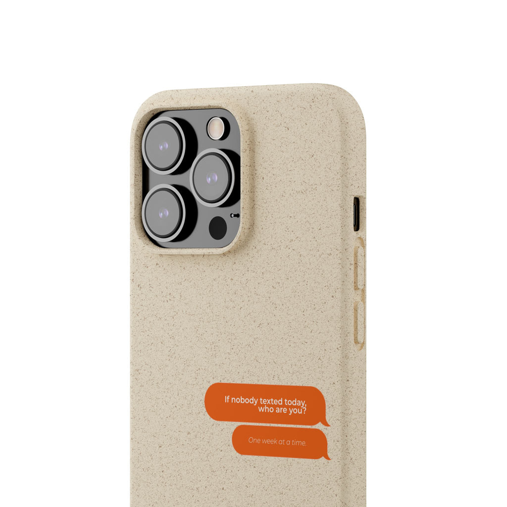 Biodegradable phone case | neutral speckled eco case