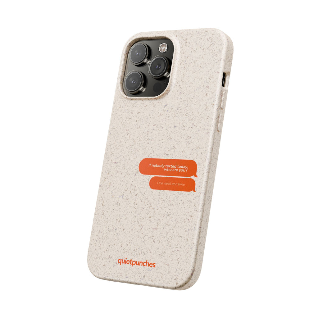 Biodegradable phone case | neutral speckled eco case