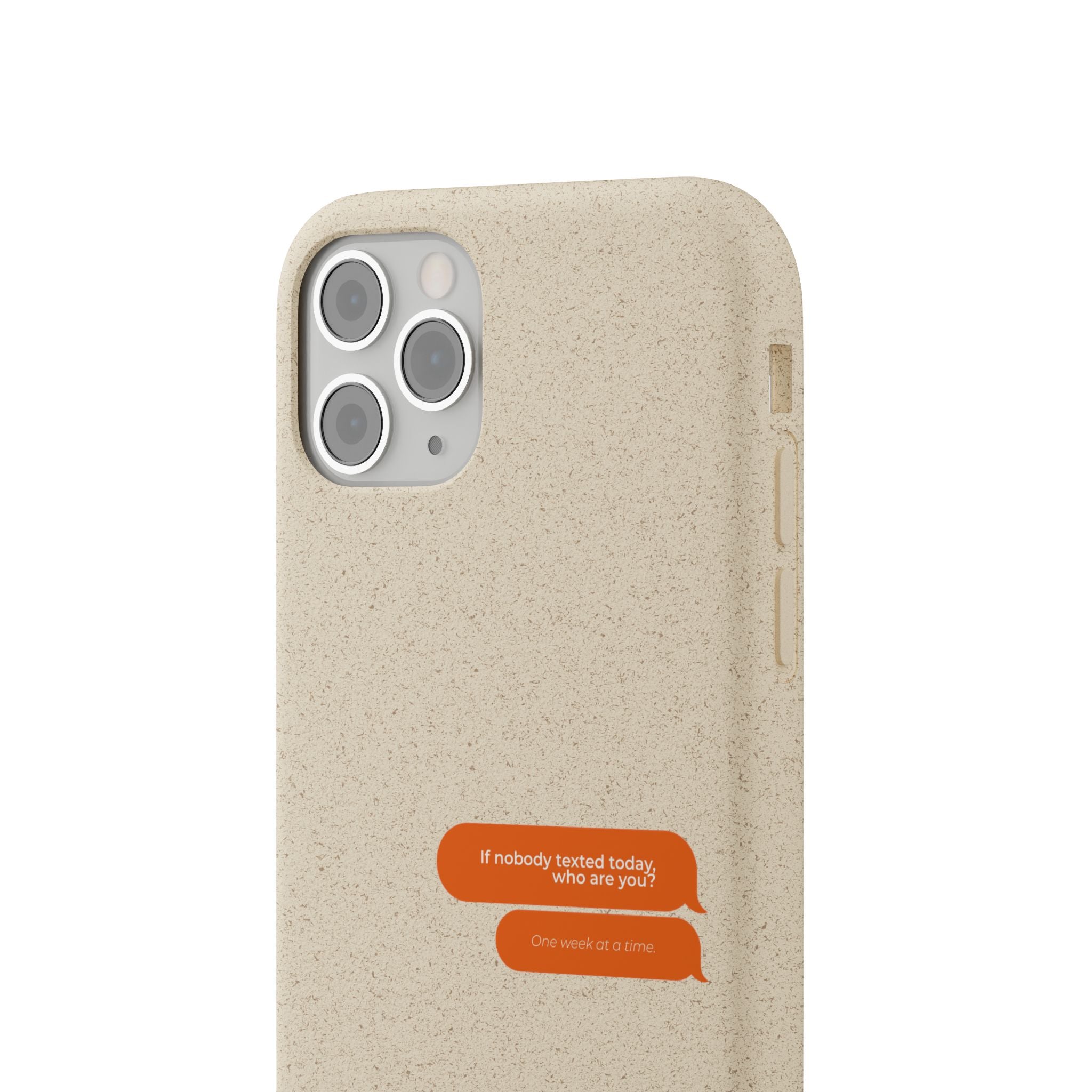 Biodegradable phone case | neutral speckled eco case