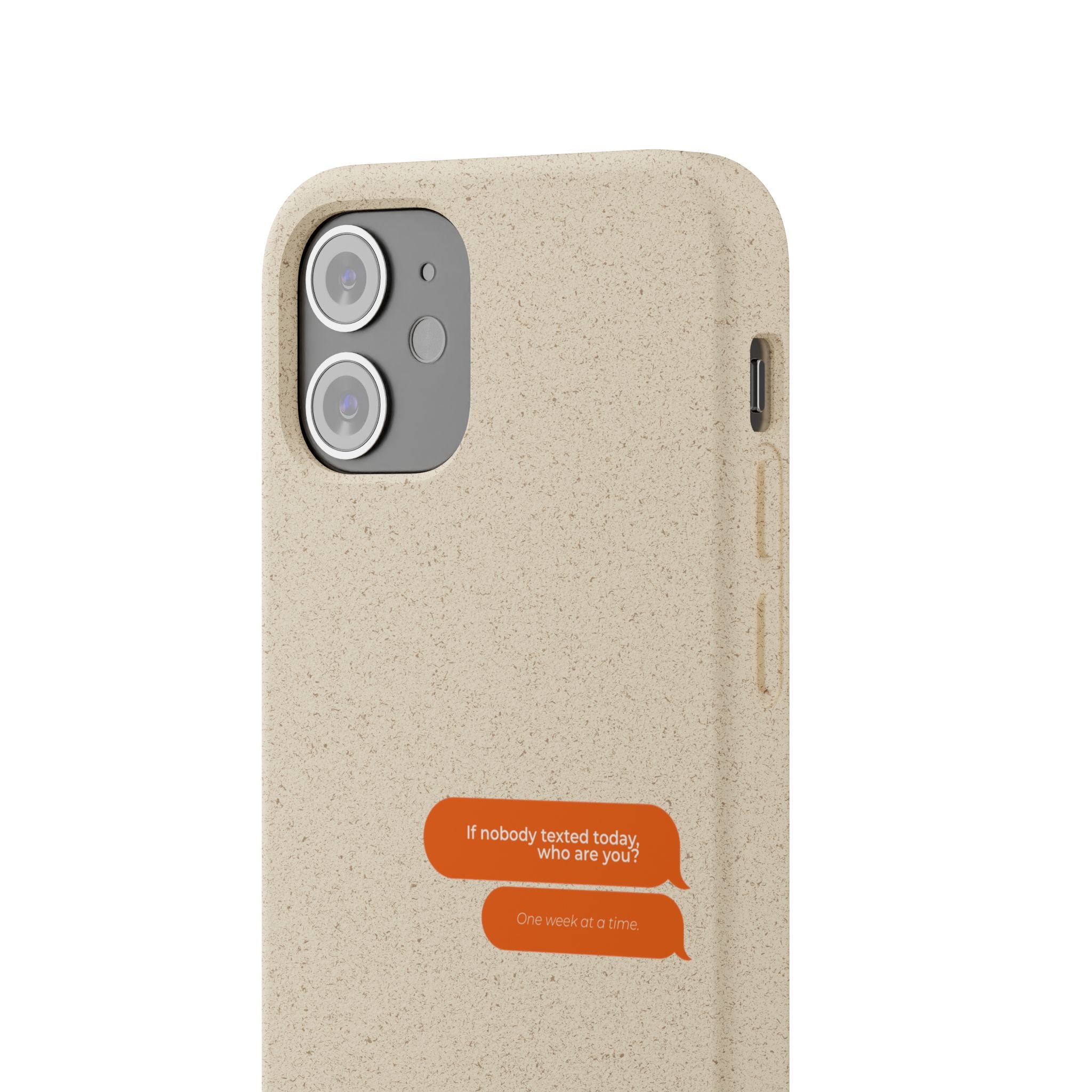 Biodegradable phone case | neutral speckled eco case