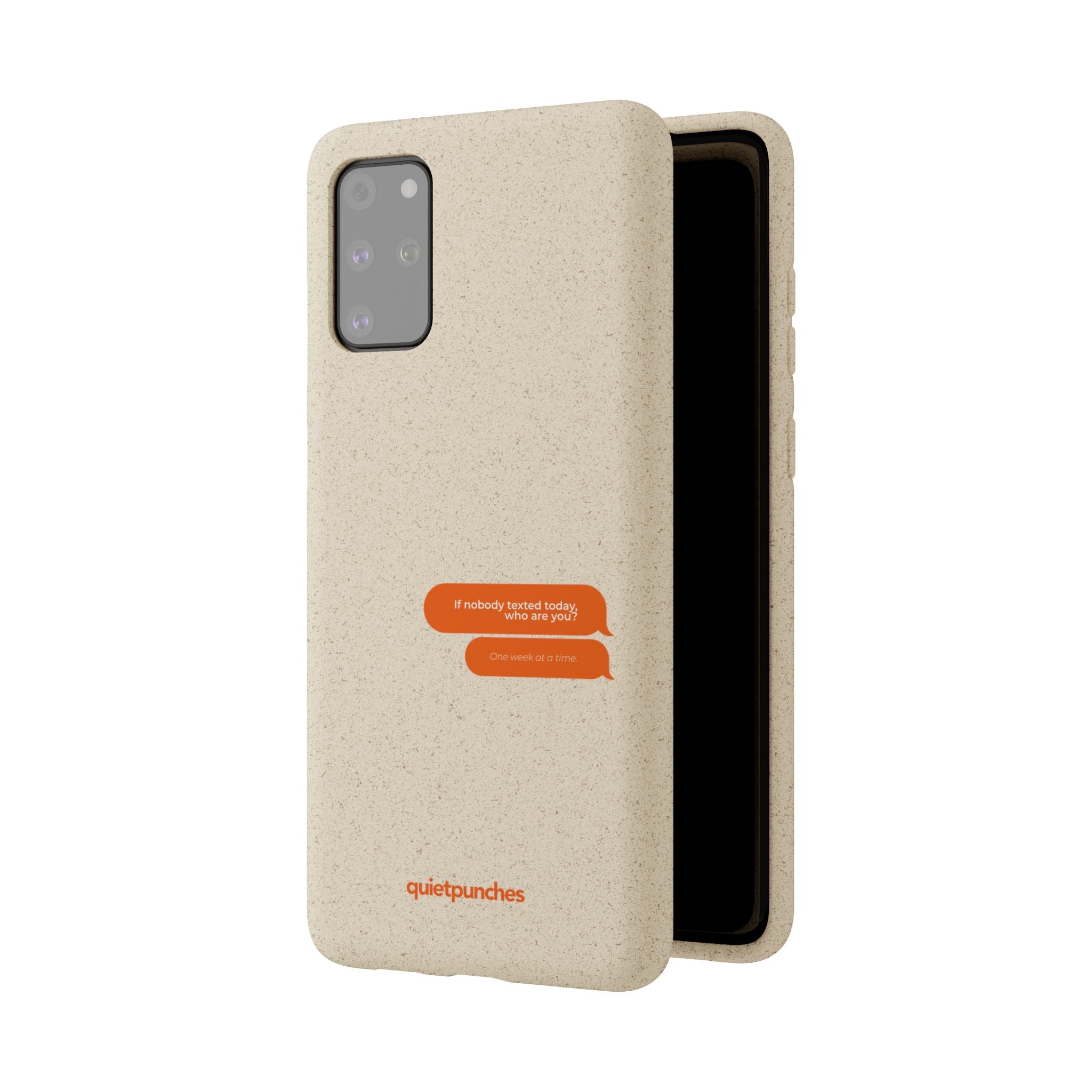Biodegradable phone case | neutral speckled eco case