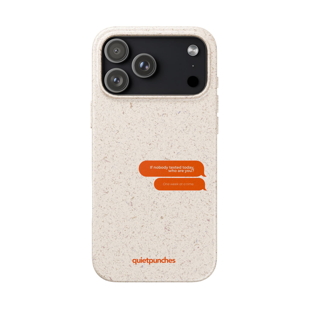 Biodegradable phone case | neutral speckled eco case