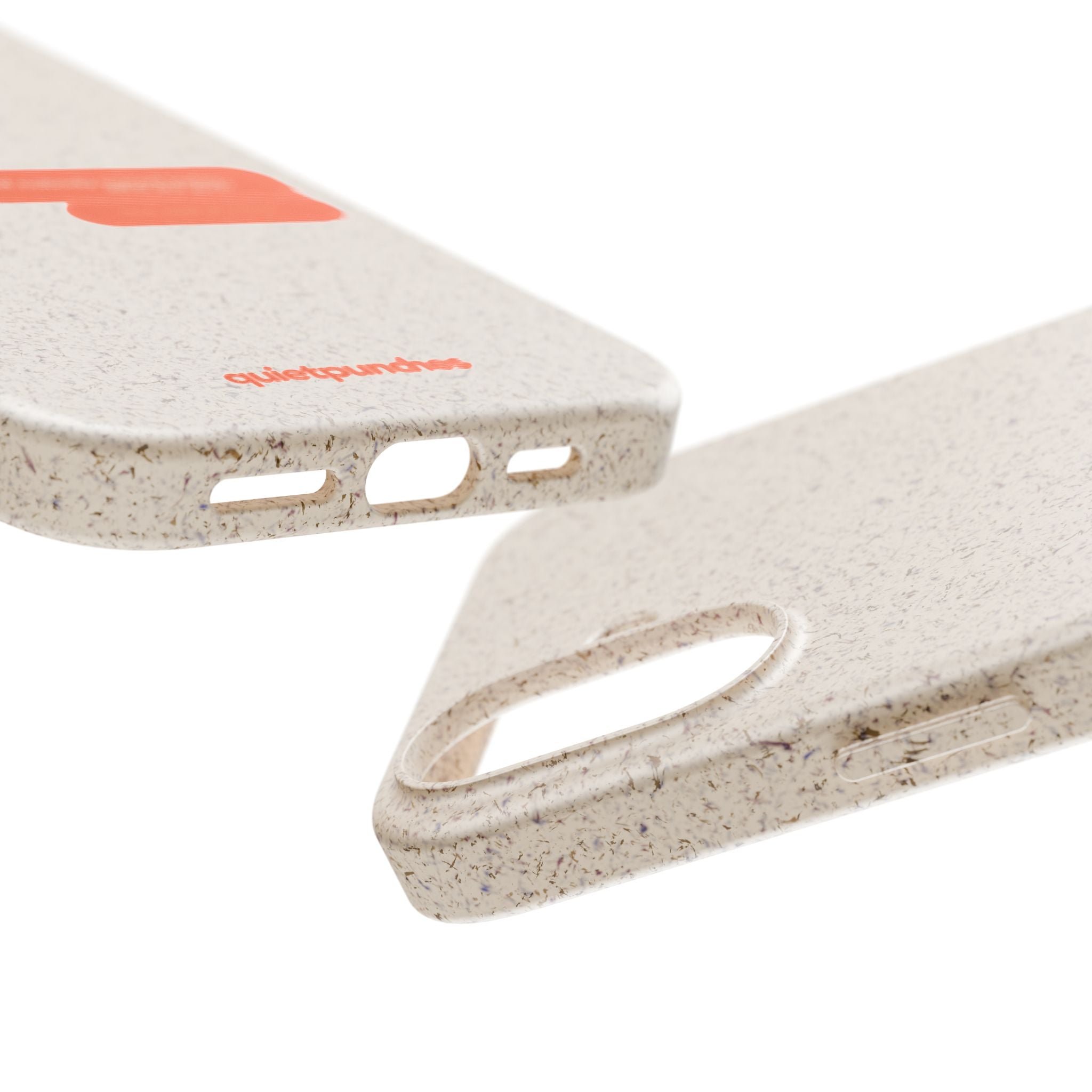 Biodegradable phone case | neutral speckled eco case