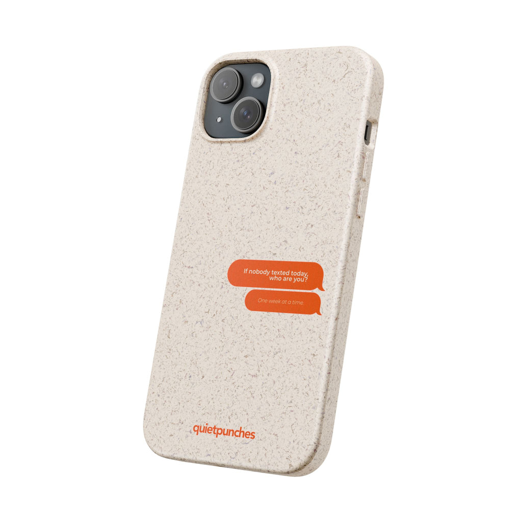Biodegradable phone case | neutral speckled eco case