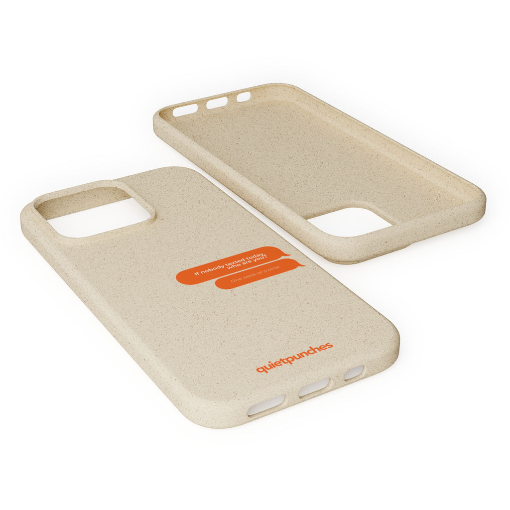 Biodegradable phone case | neutral speckled eco case