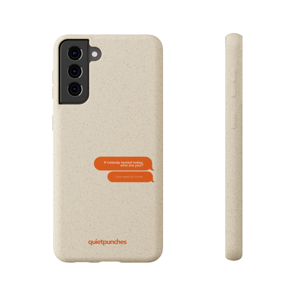 Biodegradable phone case | neutral speckled eco case