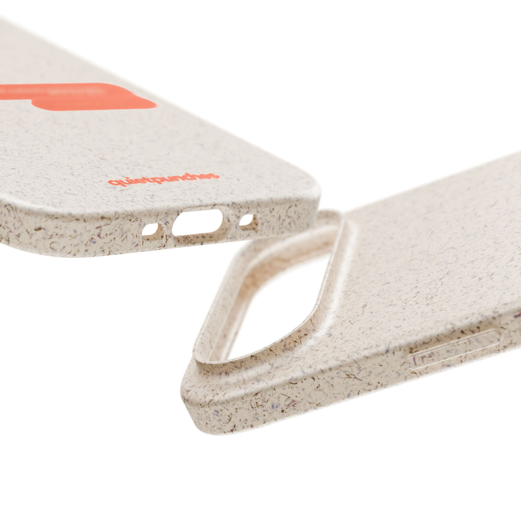 Biodegradable phone case | neutral speckled eco case