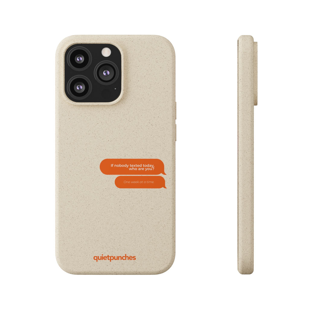 Biodegradable phone case | neutral speckled eco case