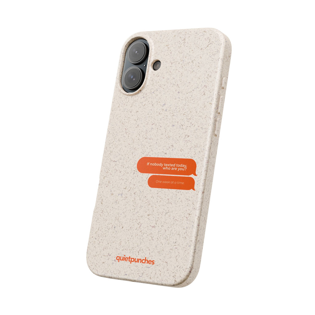 Biodegradable phone case | neutral speckled eco case