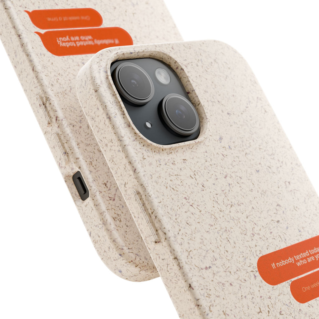 Biodegradable phone case | neutral speckled eco case
