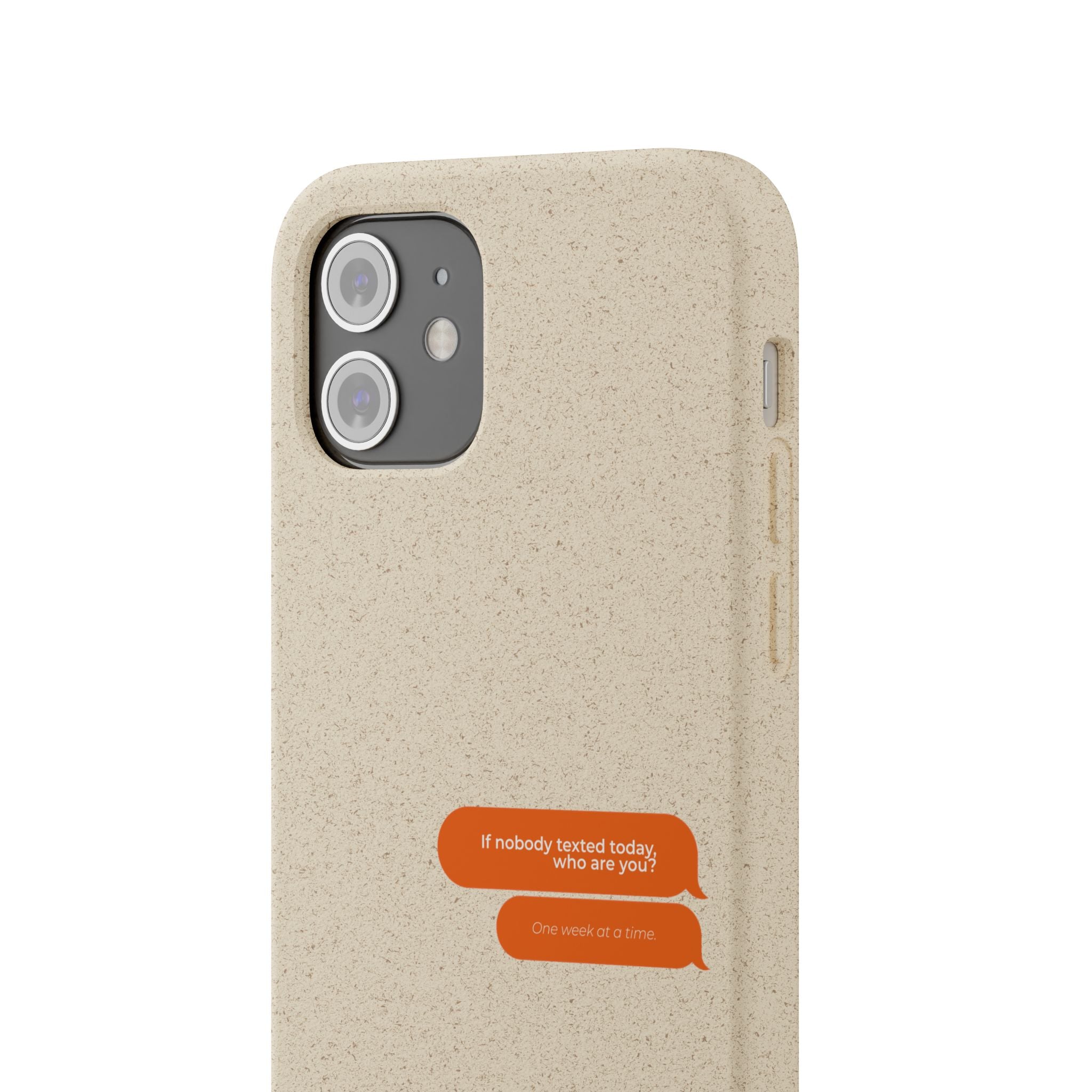 Biodegradable phone case | neutral speckled eco case