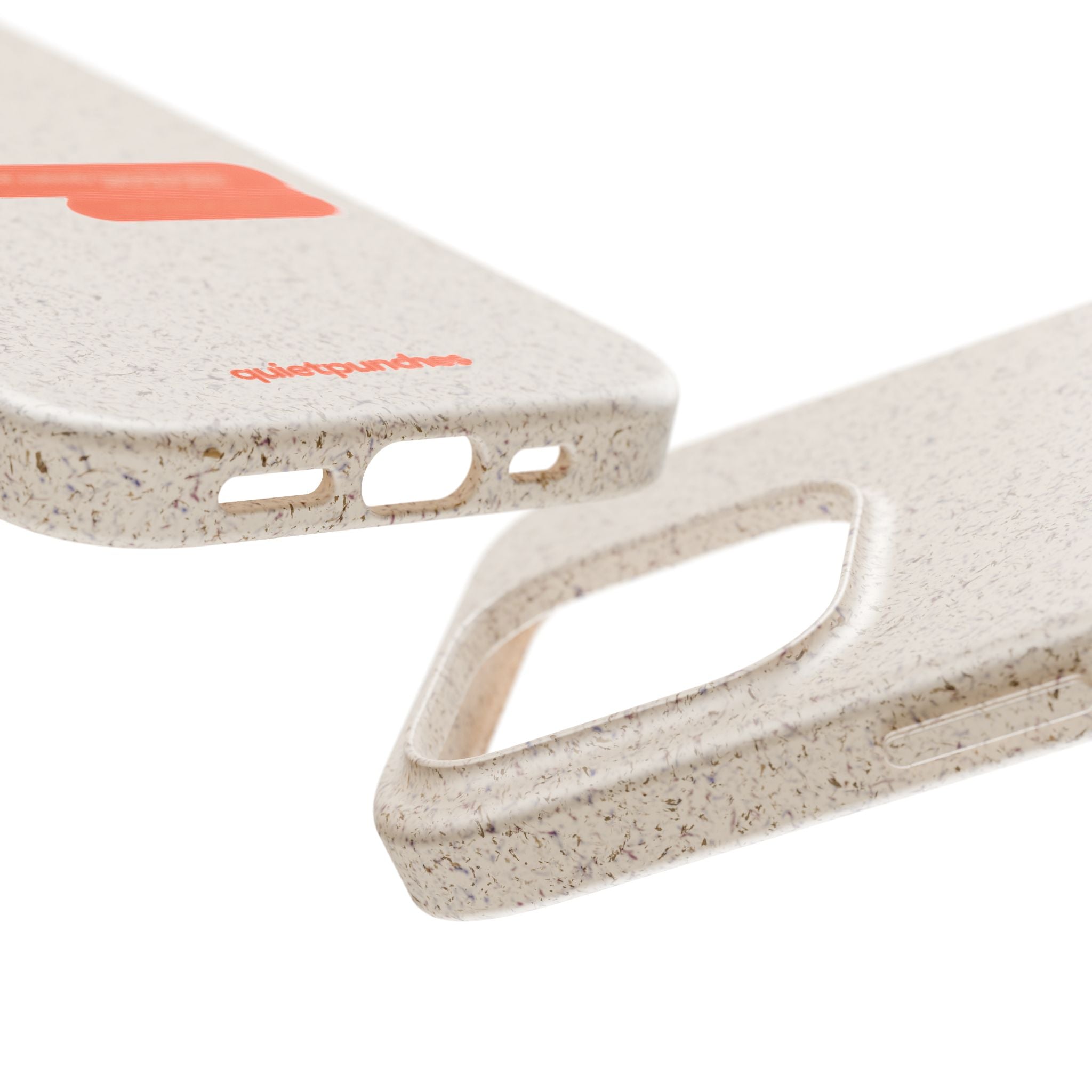 Biodegradable phone case | neutral speckled eco case