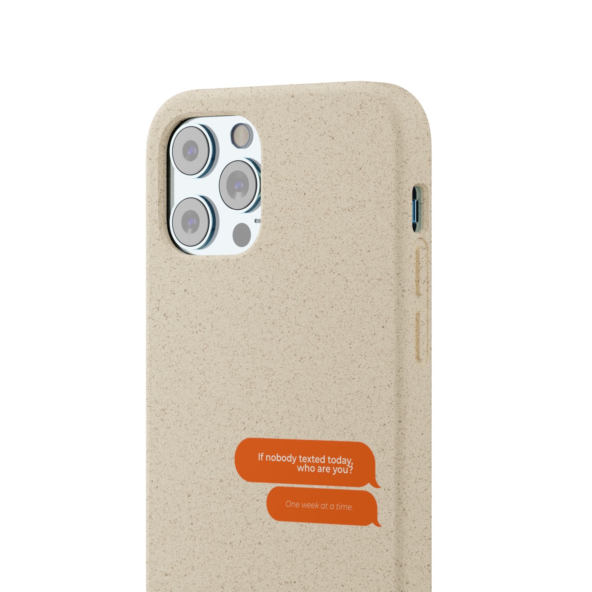 Biodegradable phone case | neutral speckled eco case