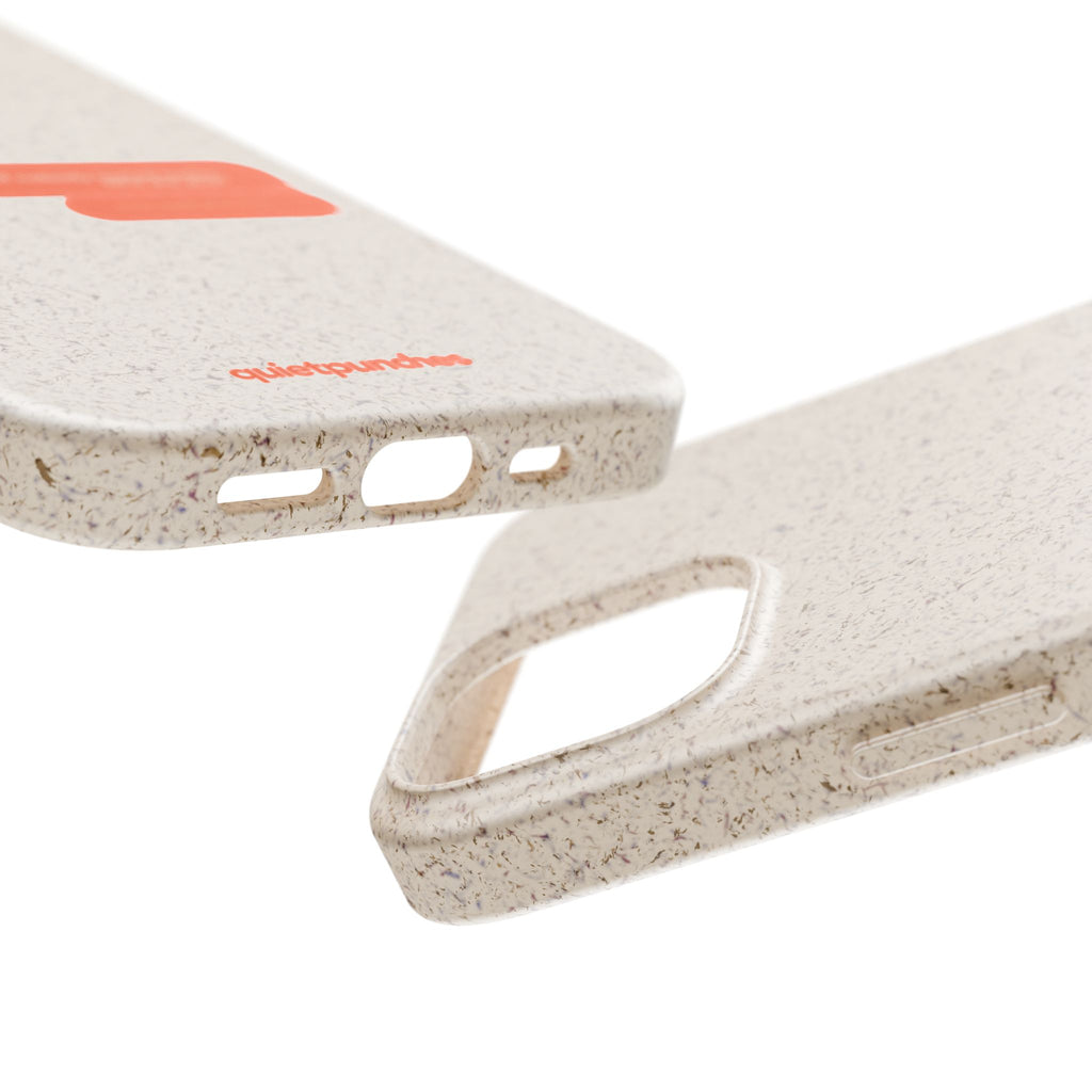Biodegradable phone case | neutral speckled eco case