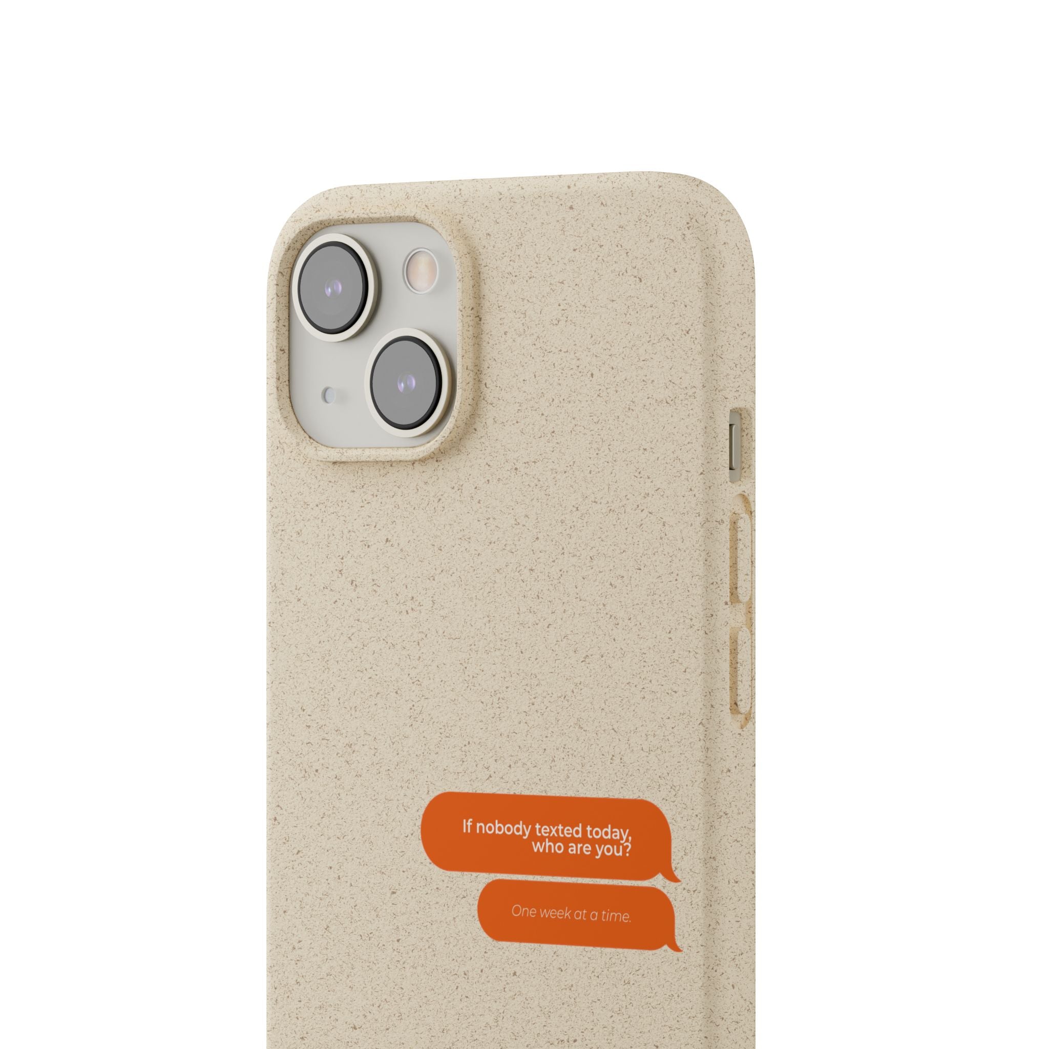 Biodegradable phone case | neutral speckled eco case