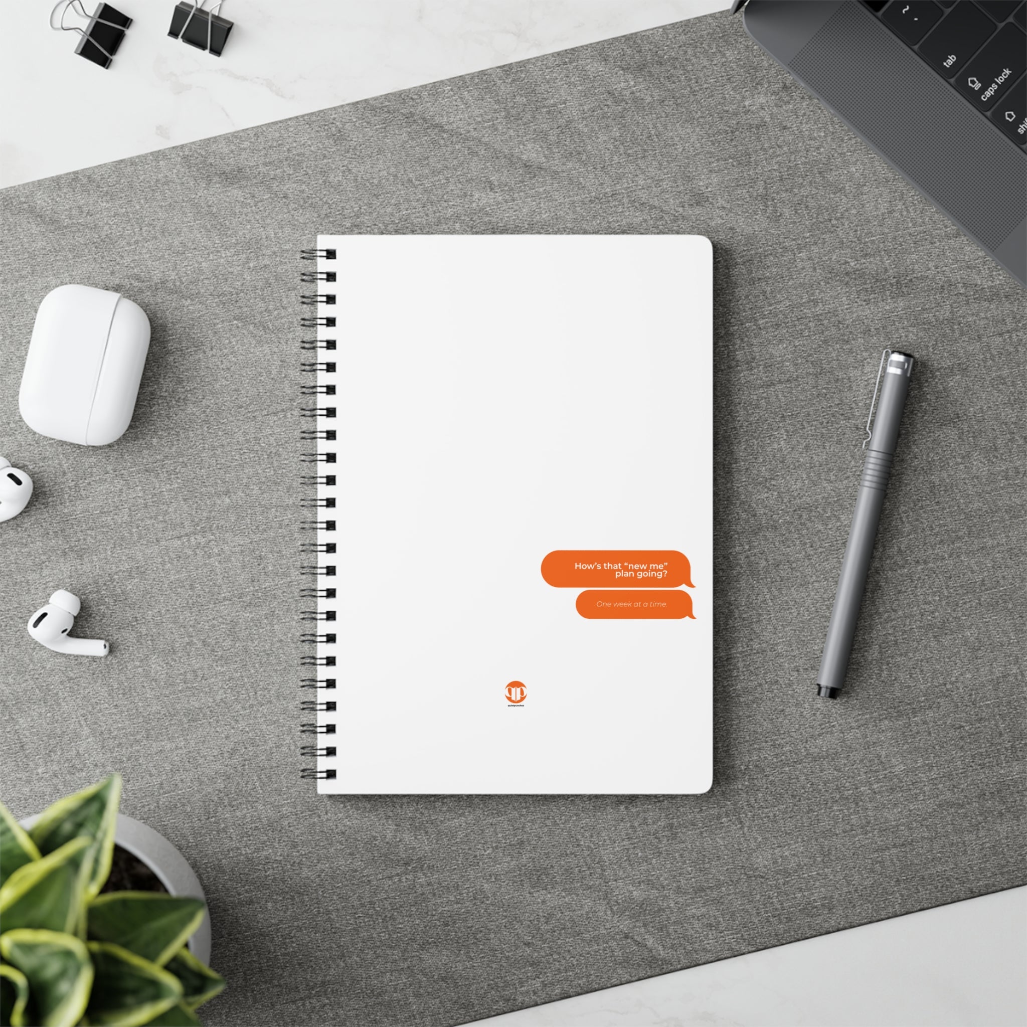 Bubble Quote Notebook Wirobound Softcover A5