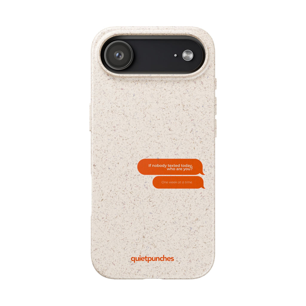 Biodegradable phone case | neutral speckled eco case