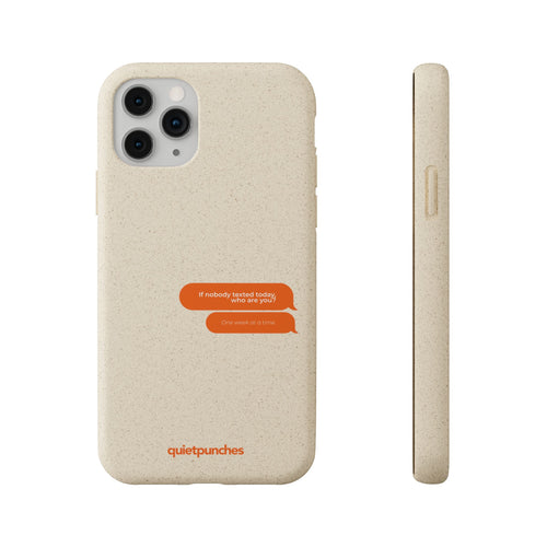 Biodegradable phone case | neutral speckled eco case