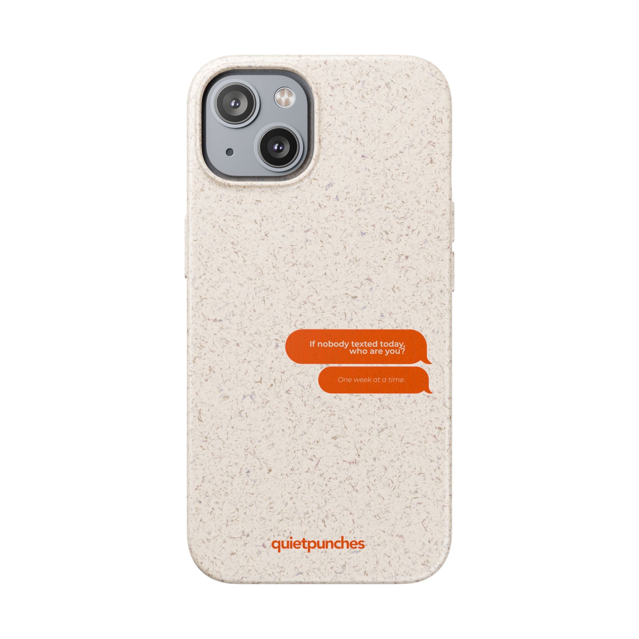 Biodegradable phone case | neutral speckled eco case