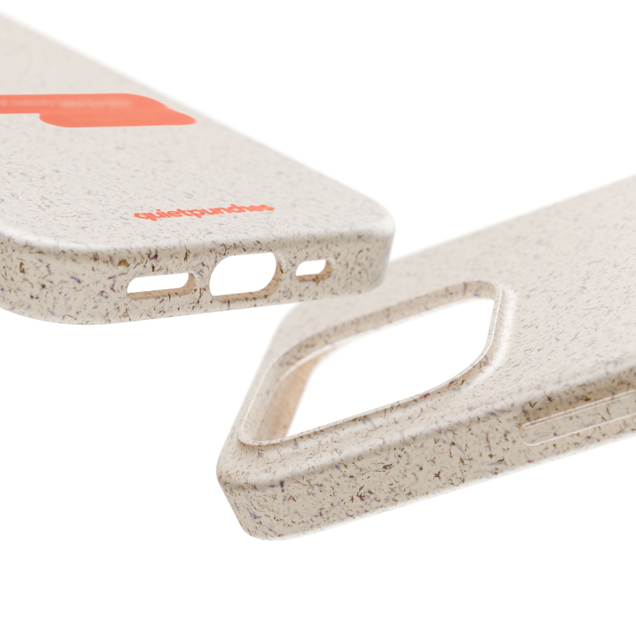 Biodegradable phone case | neutral speckled eco case