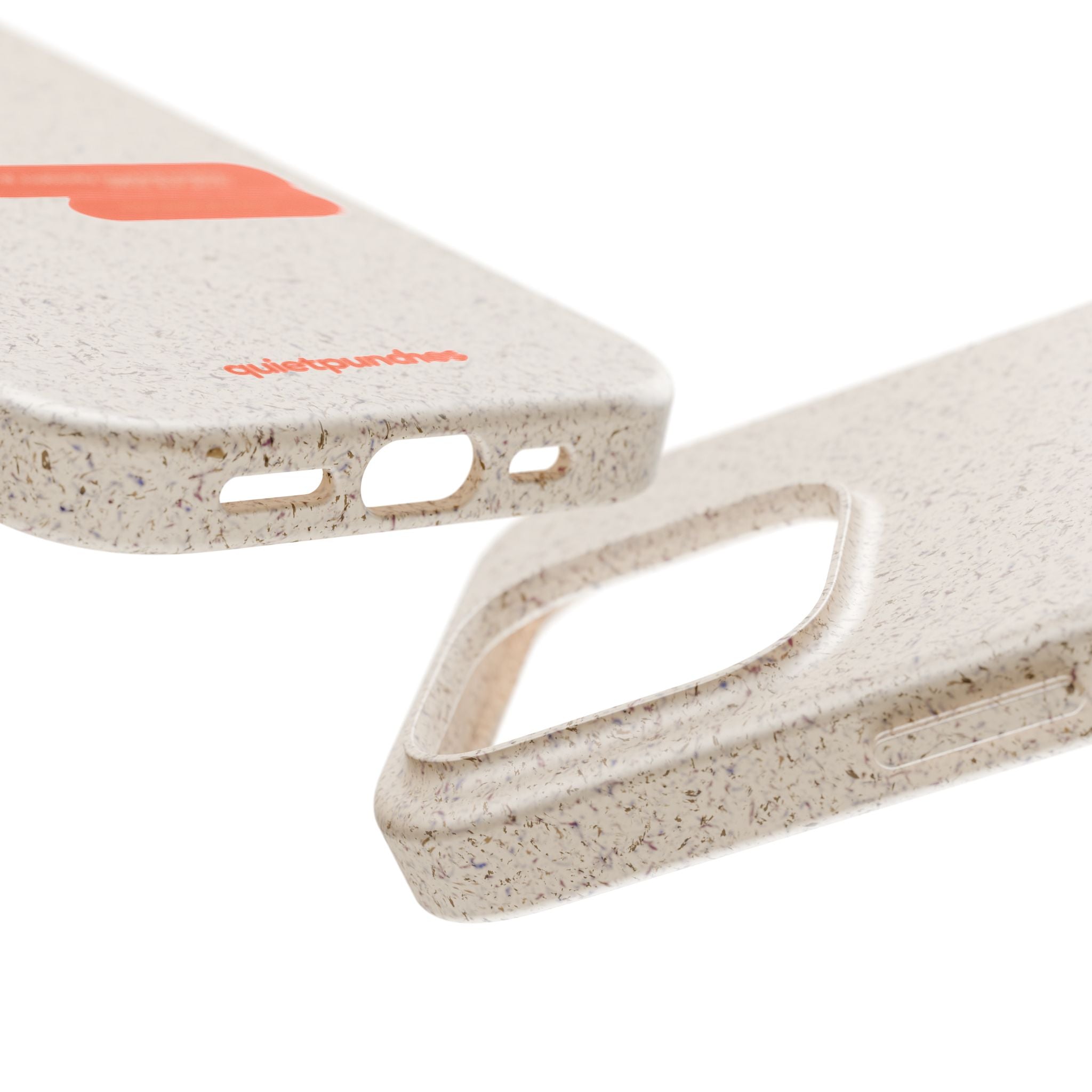 Biodegradable phone case | neutral speckled eco case