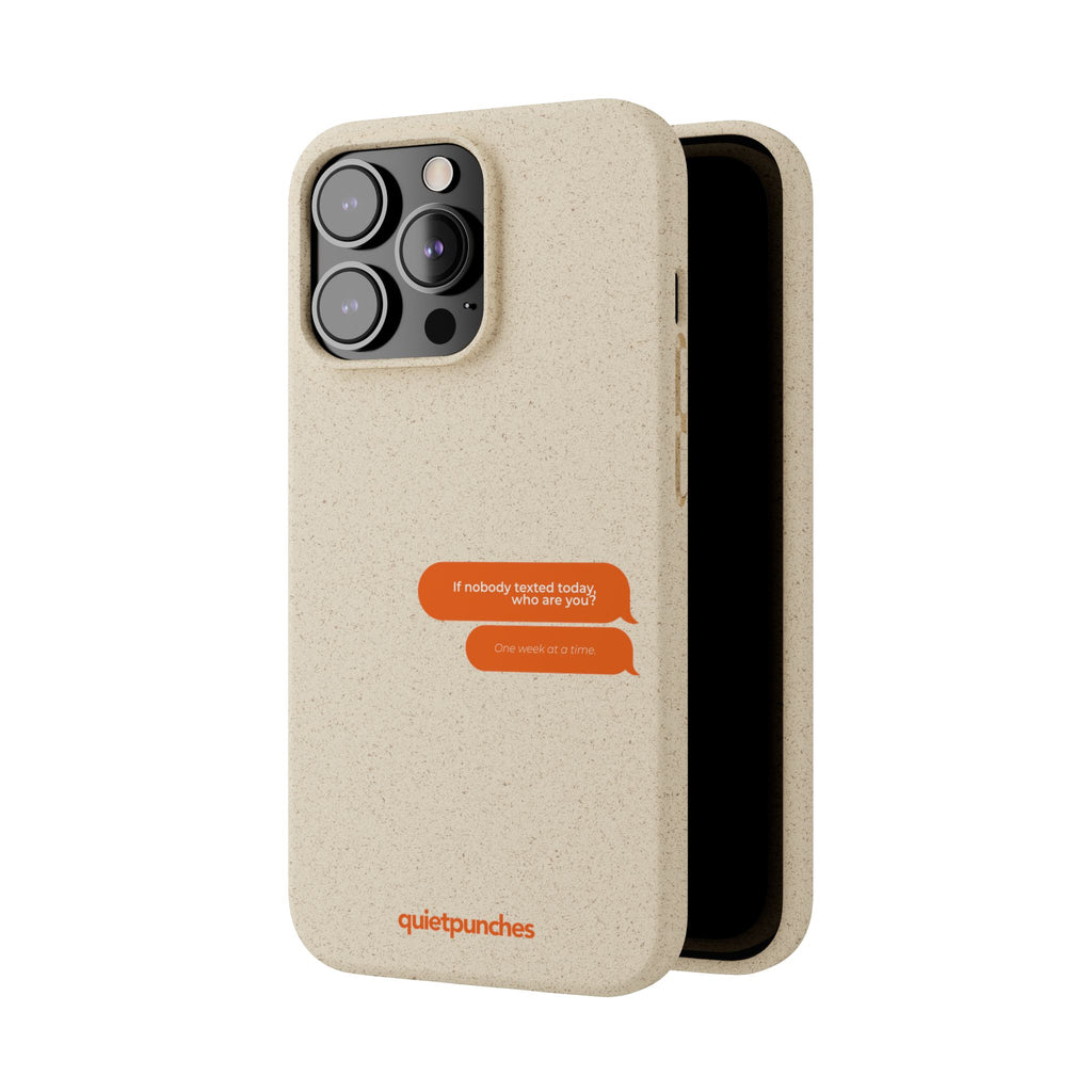 Biodegradable phone case | neutral speckled eco case