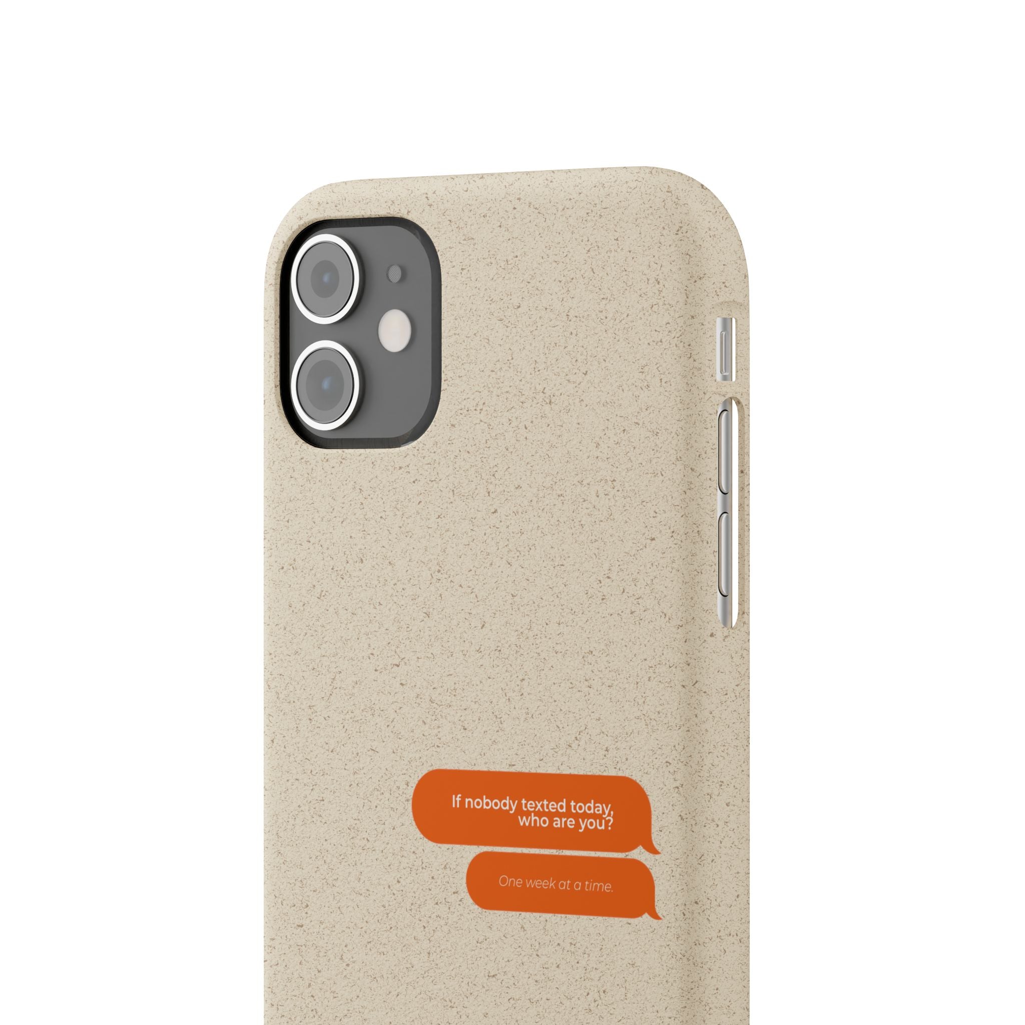 Biodegradable phone case | neutral speckled eco case