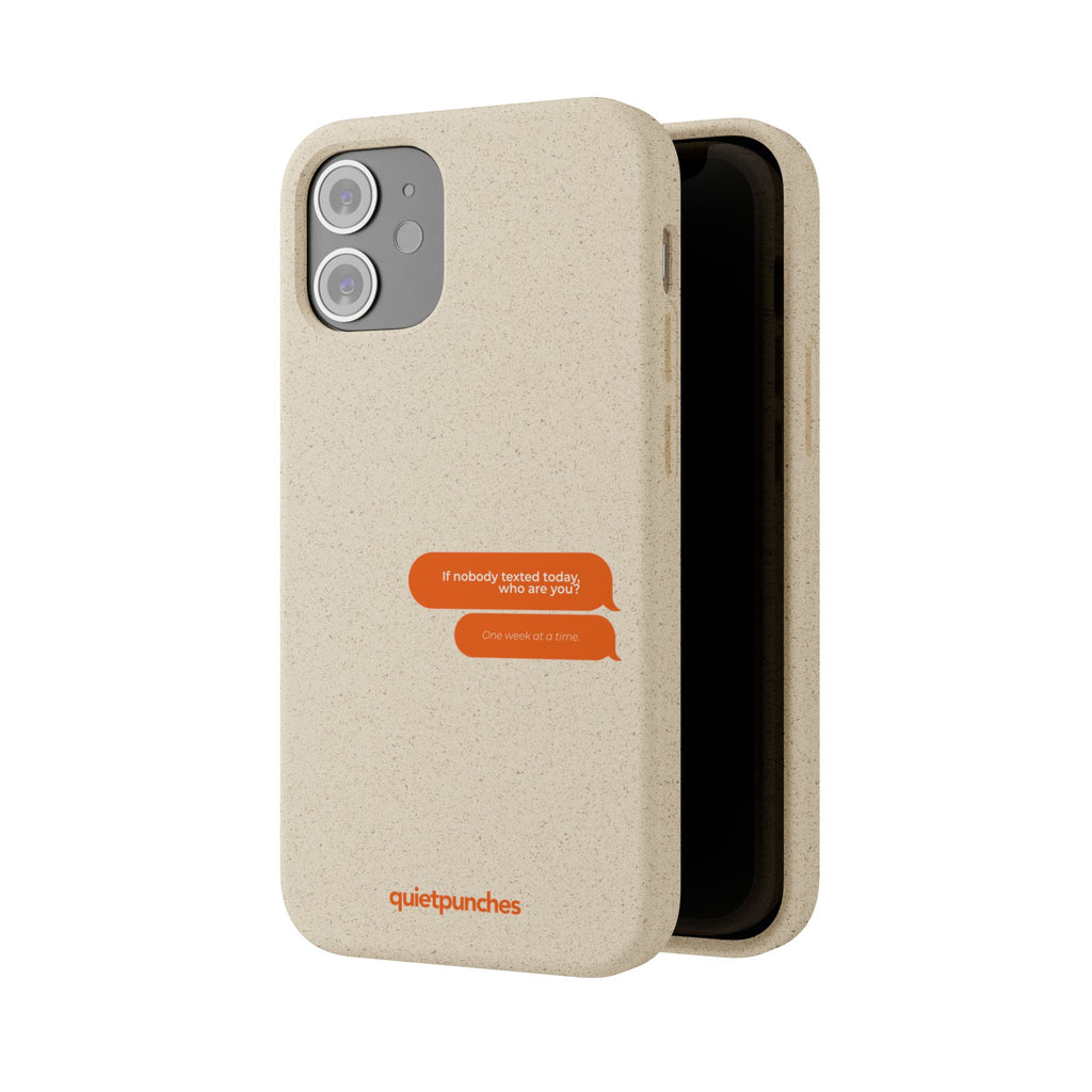 Biodegradable phone case | neutral speckled eco case