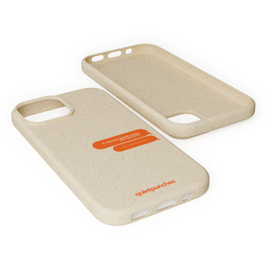 Biodegradable phone case | neutral speckled eco case