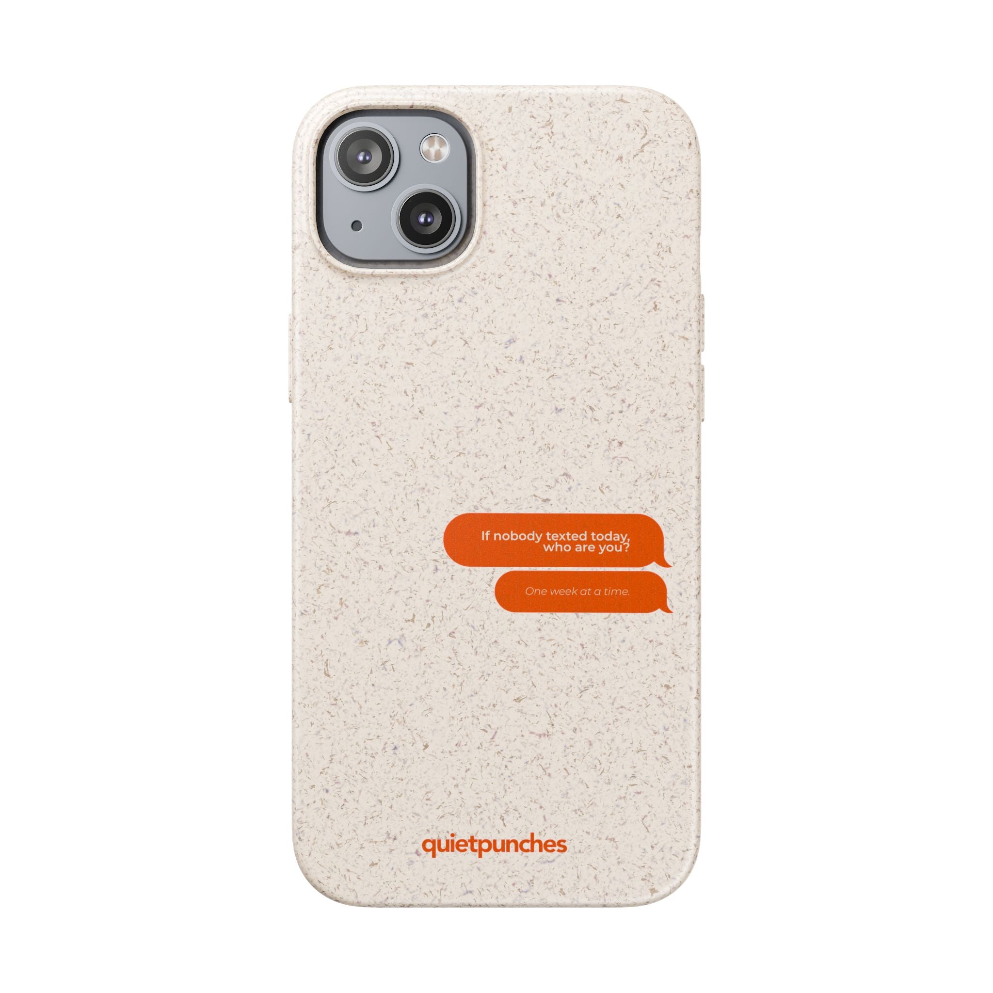 Biodegradable phone case | neutral speckled eco case