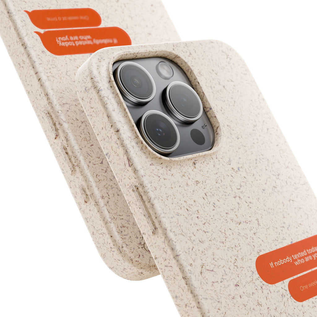 Biodegradable phone case | neutral speckled eco case