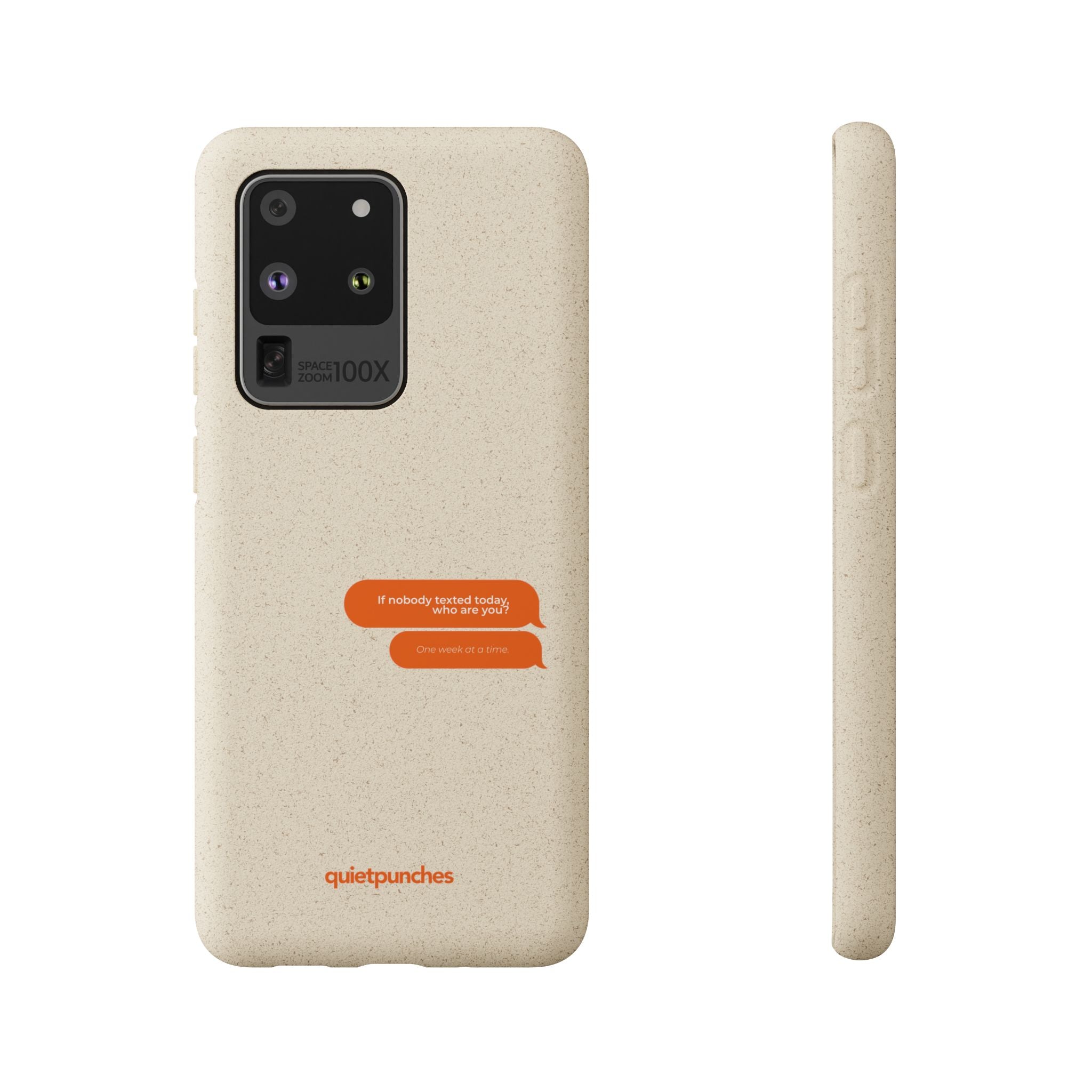 Biodegradable phone case | neutral speckled eco case