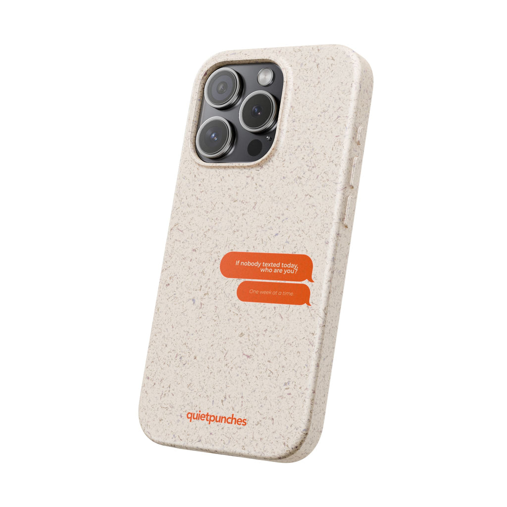 Biodegradable phone case | neutral speckled eco case
